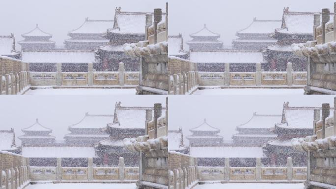 大雪中的故宫大雪中的故宫故宫飞雪中国风意