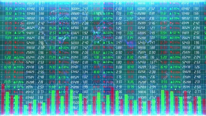 股票市场股价变动屏幕背景