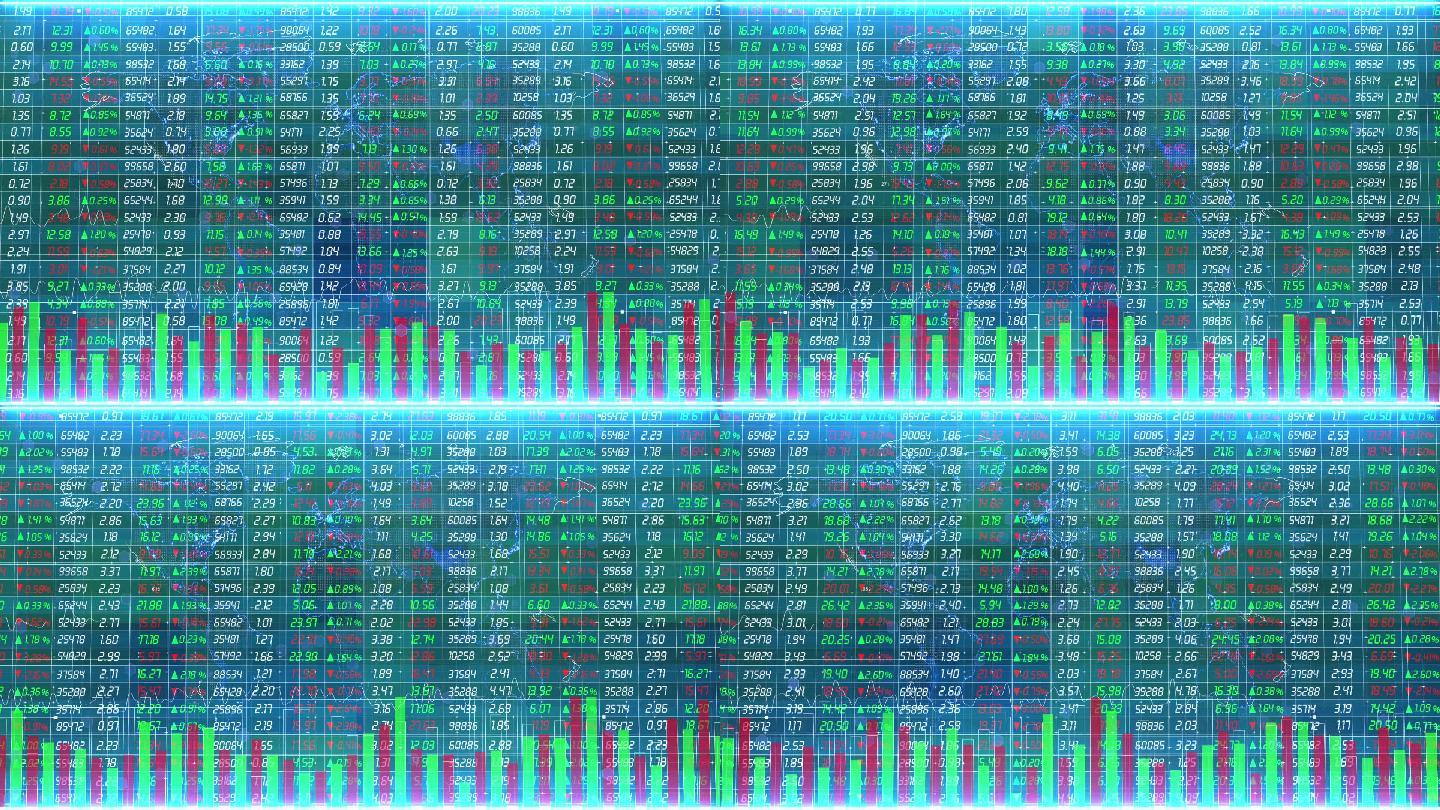 股票市场股价变动屏幕背景