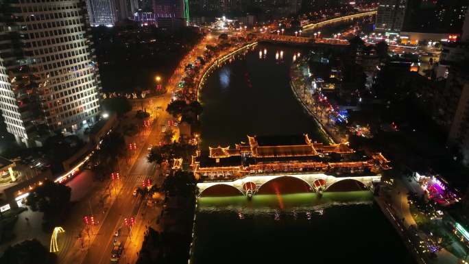 合江亭安顺廊桥夜景