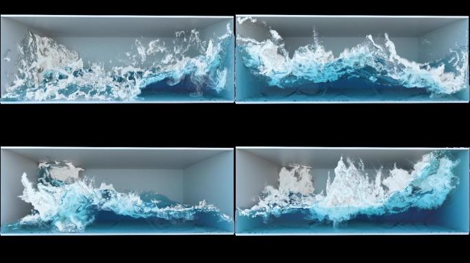 裸眼3D海浪特效