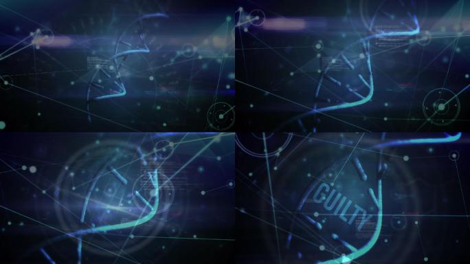 旋转的DNA链医学模型基因