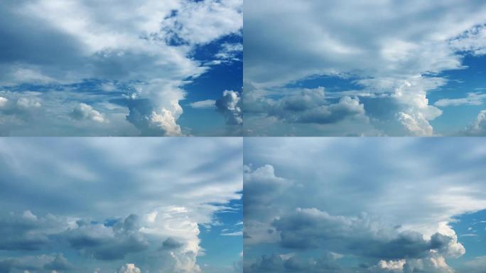 【HD天空】梦幻超缓云动唯美蓝天白云多云