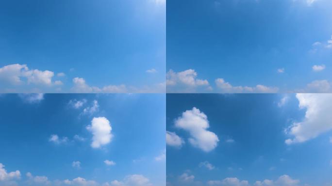 5k蓝天白云晴空空境云翻滚蔚蓝天空积云