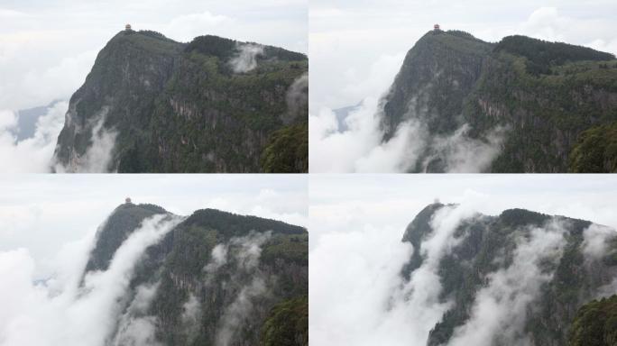 中国峨眉山云海祖国山河山川植被