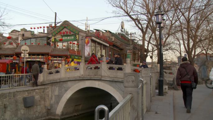 北京街景路人冬日