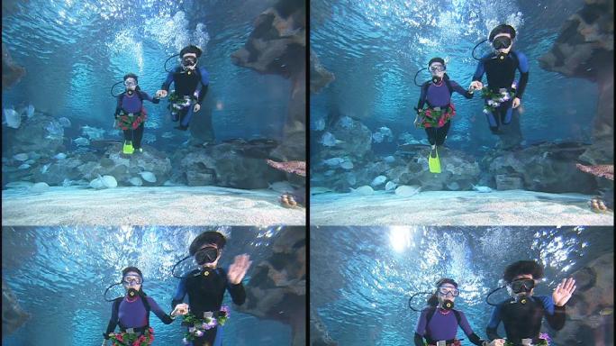 海底世界热带鱼游乐场水下活动