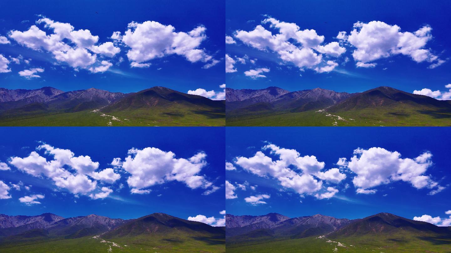 山、蓝天白云、鹰2