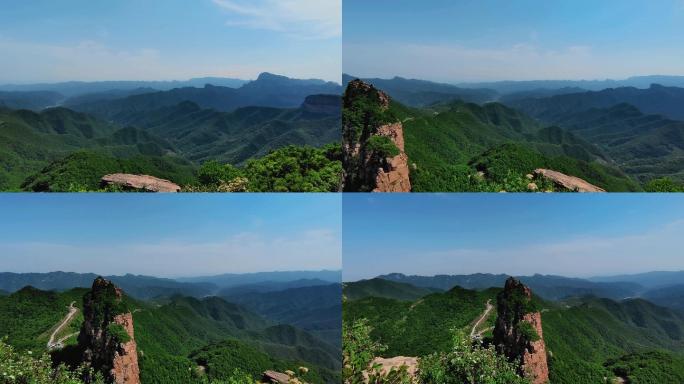 远山的风景，层峦叠嶂