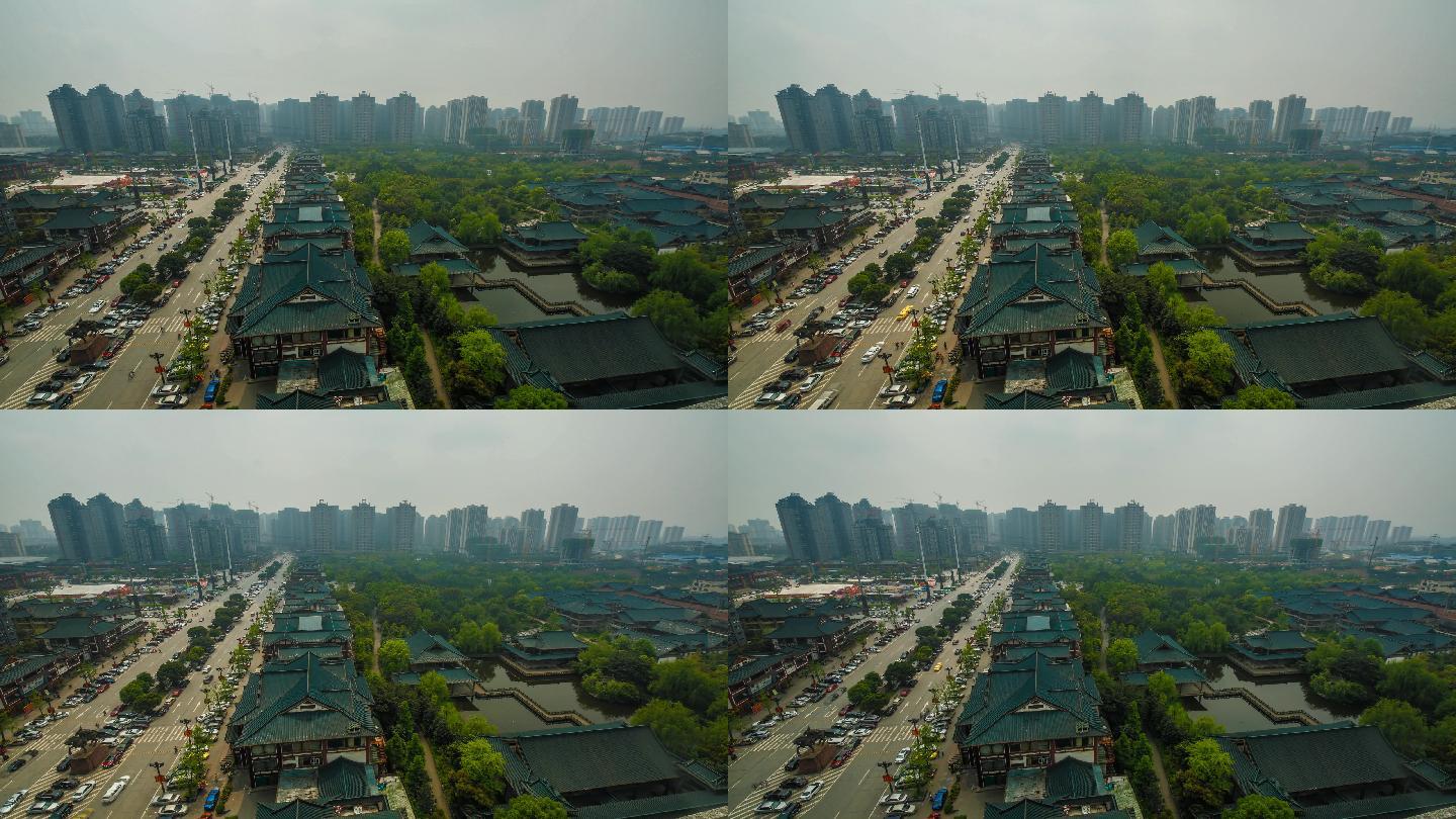 重庆市九龙坡区巴国城大景延时摄影
