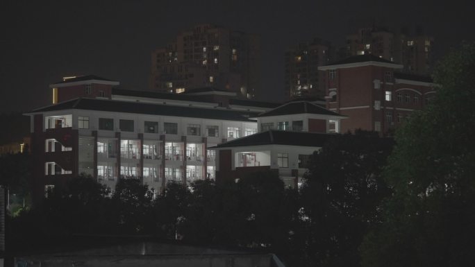 夜晚晚自习外景+未调色