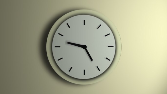 黄金时钟动画特效时间表时钟挂钟