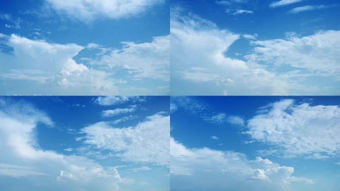【HD天空】梦幻超缓云幔唯美蓝天白云仙境