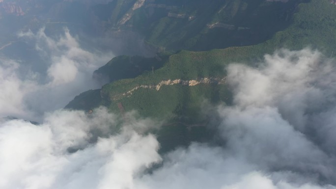 4k 电力系统 太行山 云海