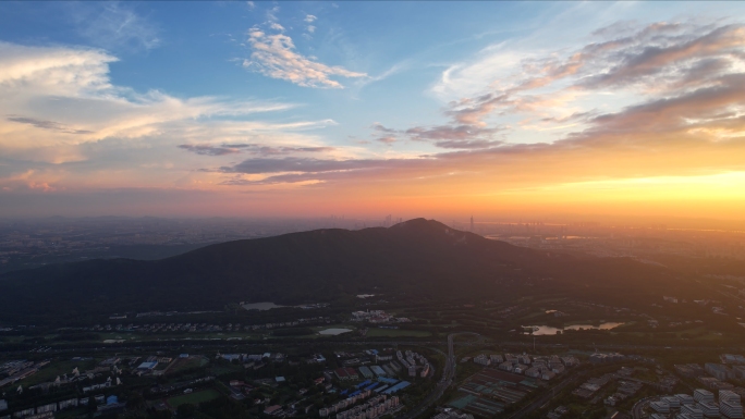 紫金山日落