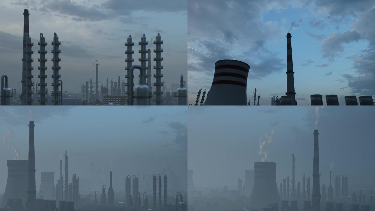 城市雾霾工业污染环境保护