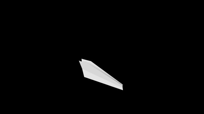纸飞机动画-alpha通道