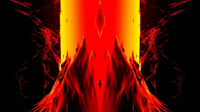 【4K时尚背景】纹理火焰镜像炫酷虛拟燃烧