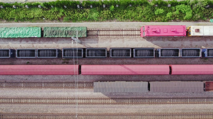 浙江绍兴皋埠站火车站集装箱铁路运煤