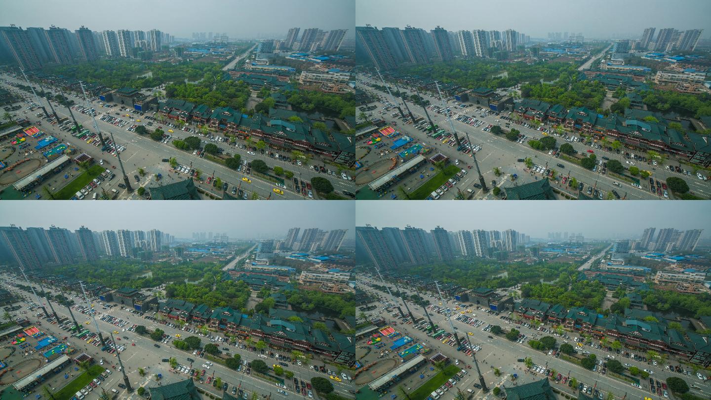 重庆市九龙坡区巴国城延时摄影5D