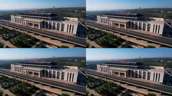 4K洛阳龙门站公路客运中心航拍A