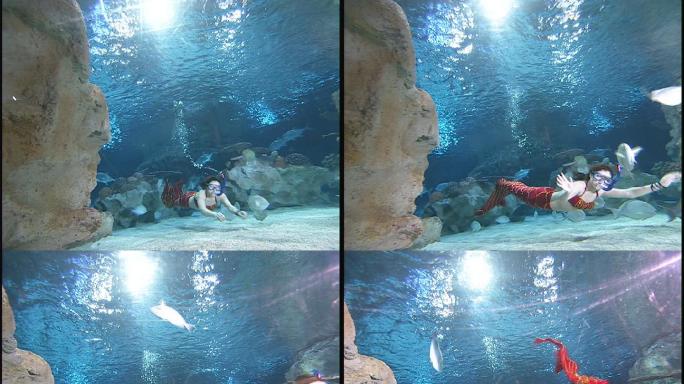 海底世界海洋馆水族馆美人鱼