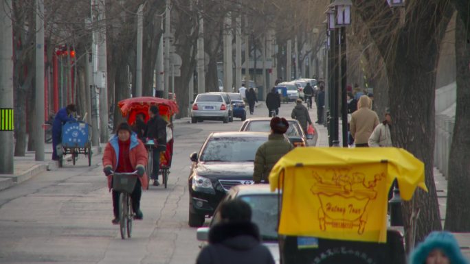 北京街景街道冬日