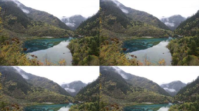 九寨沟五花海祖国山河山川植被