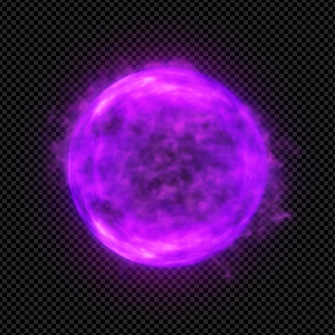 循环紫色邪恶能量球特效素材