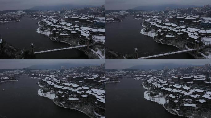 贵州省丹寨县苗寨雪景