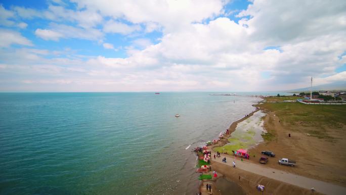 4K青海湖青海青海湖夏天夏季