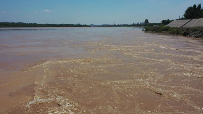 黄河调水调沙高含沙量洪水黄河浪