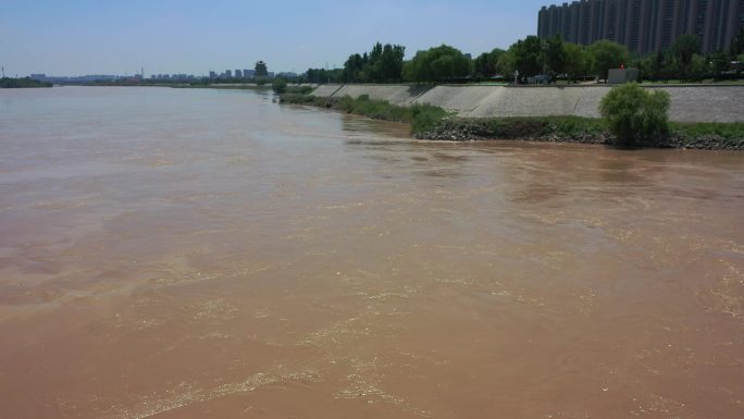 黄河调水调沙高含沙量洪水黄河浪