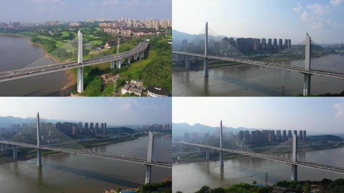 重庆沙坪坝双碑大桥航拍