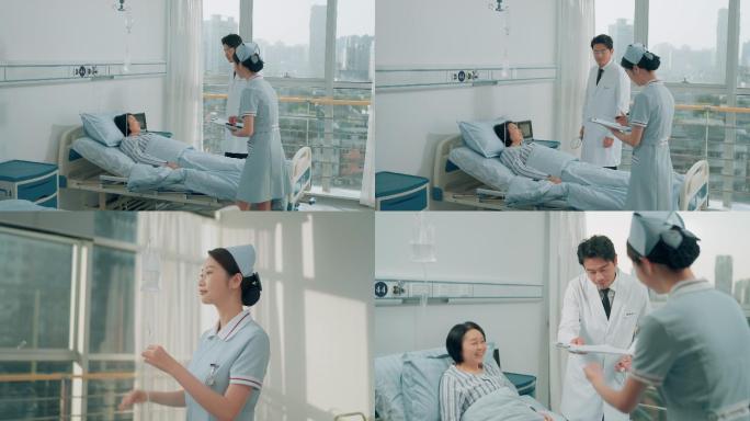 老人与医生交流 康复 养老机构 私人医疗