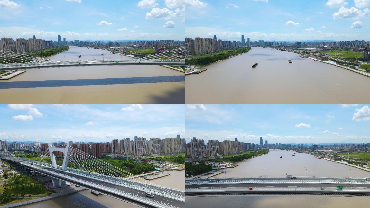 宁波中兴大桥甬江4K航拍