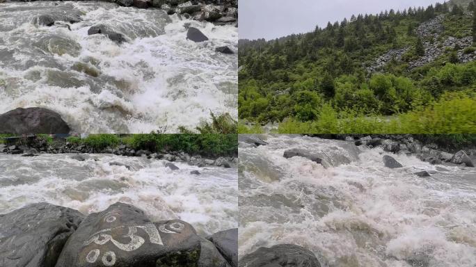 川西高原吊桥激流险滩1