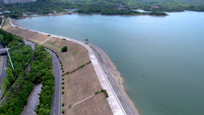 安徽滁州城西水库夏日航拍4k