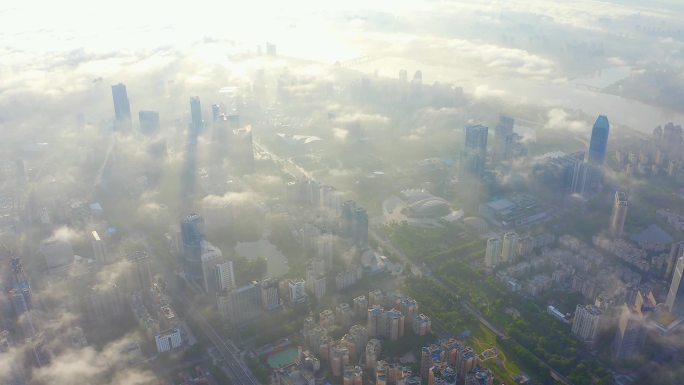 【原创4K】云上惠州日出大气航拍