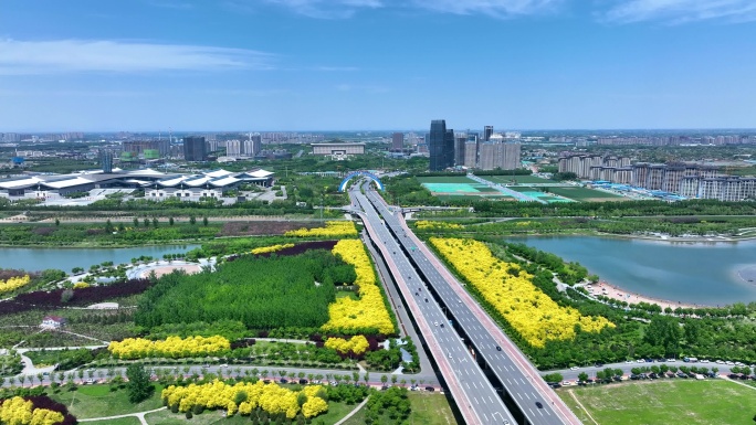 正定滹沱河新城大道2