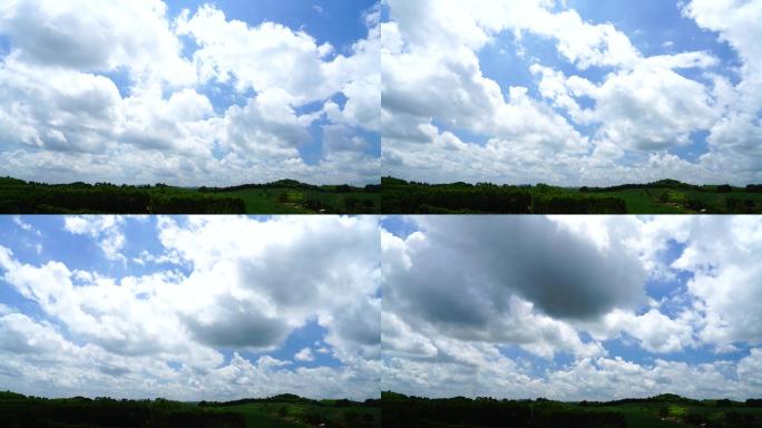 蓝天 云朵 云 云层 云彩 唯美 延时