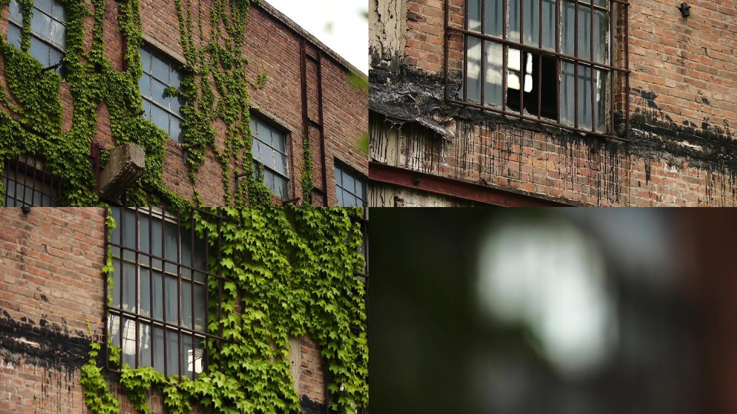 老旧废弃工厂门窗