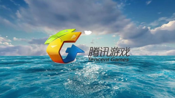 大海 白云 阳光 logo（无插件）片头