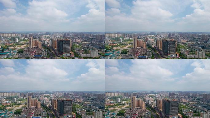 安徽滁州城市夏日航拍4k