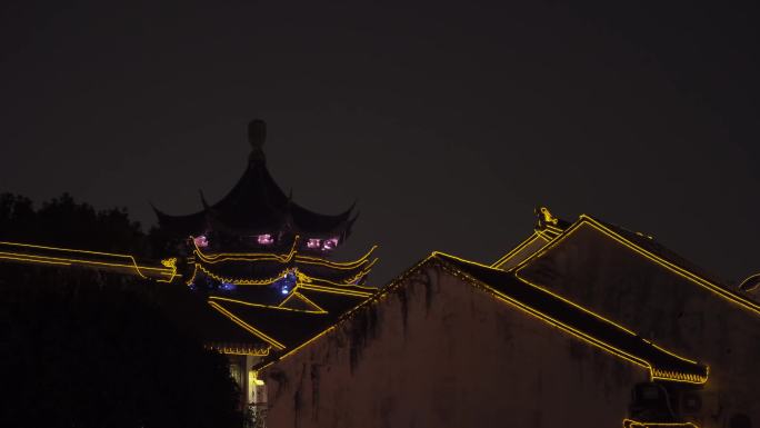 江南旅游 山塘夜景