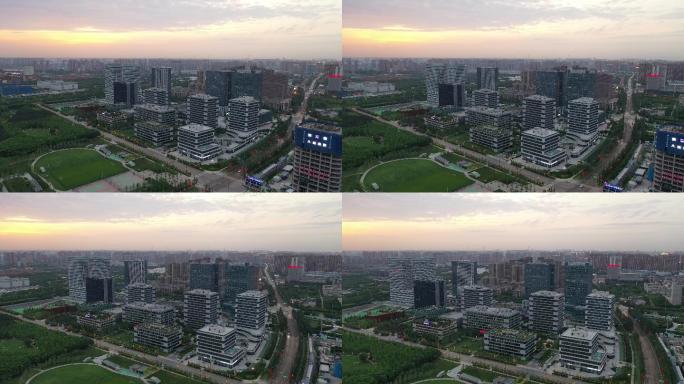 西安西咸新区沣东沣西宣传片4K航拍素材