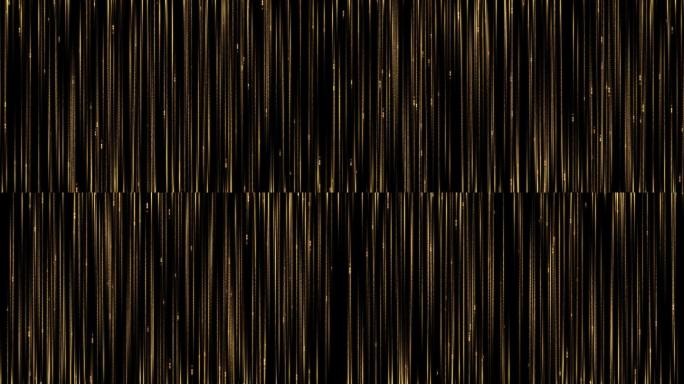 金色黄色粒子线条运动素材