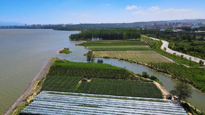 生态廊道景区风光高空航拍C