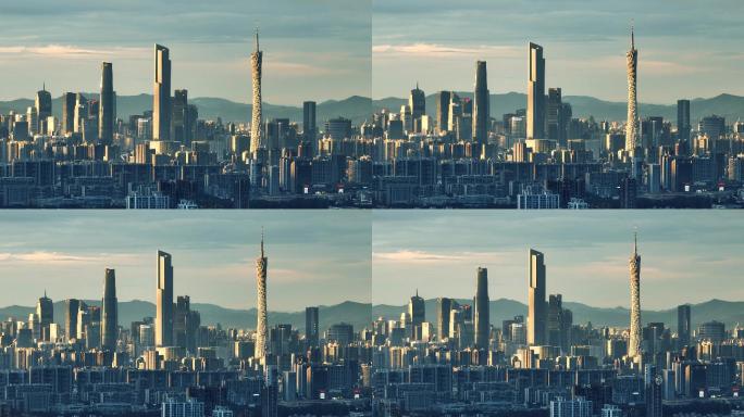 【商用4K】广州塔城市御3长焦航拍日落