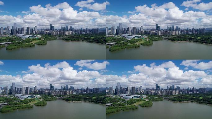 最新原创深圳湾南山航拍实拍直推空镜